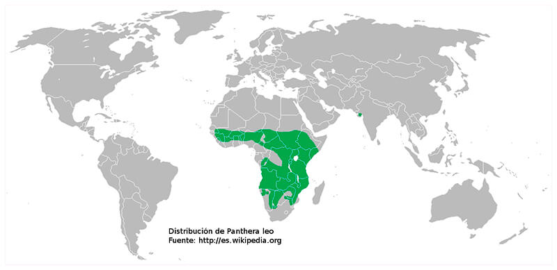 MAPA DISTRIBUCIÓN LEÓN BLANCO, La Reserva Del Castillo De Las Guardias